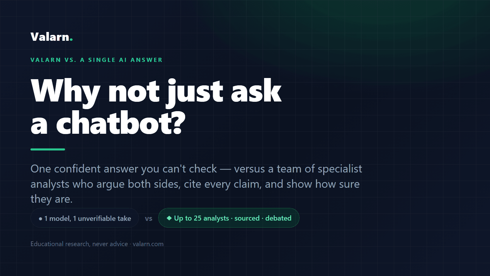 ¿Por qué no simplemente preguntar a un chatbot?